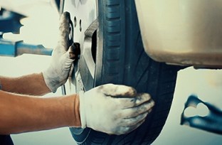 Car tire replacement.
