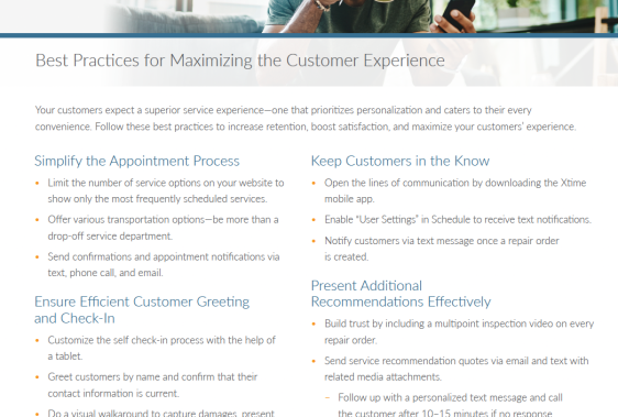 Customer Experience Best Practices